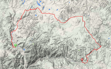 Map - Andagua to Yanque